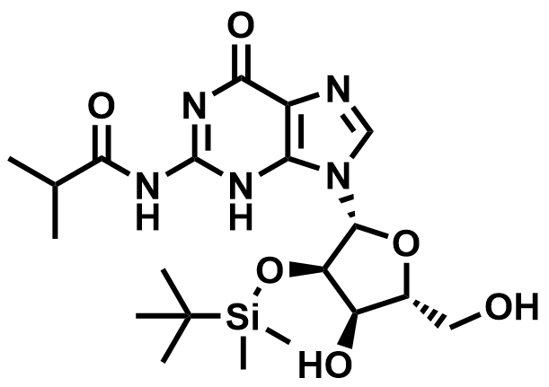 2′-O-TBS-N-(2-methylpropionyl)-Guanosine 182007-86-9 structure