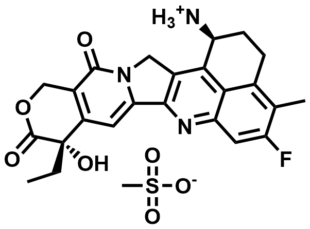 Exatecan mesylate (169869-90-3) structure