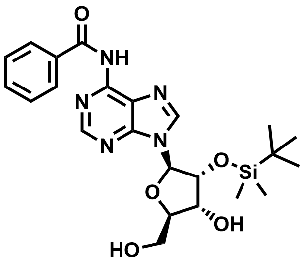 N6-benzoyl-2′-O-TBS-Adenosine 69504-07-0 structure