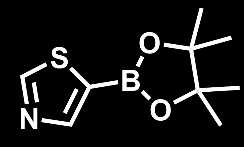 Skeletal structure of exemplary boronic esters building block