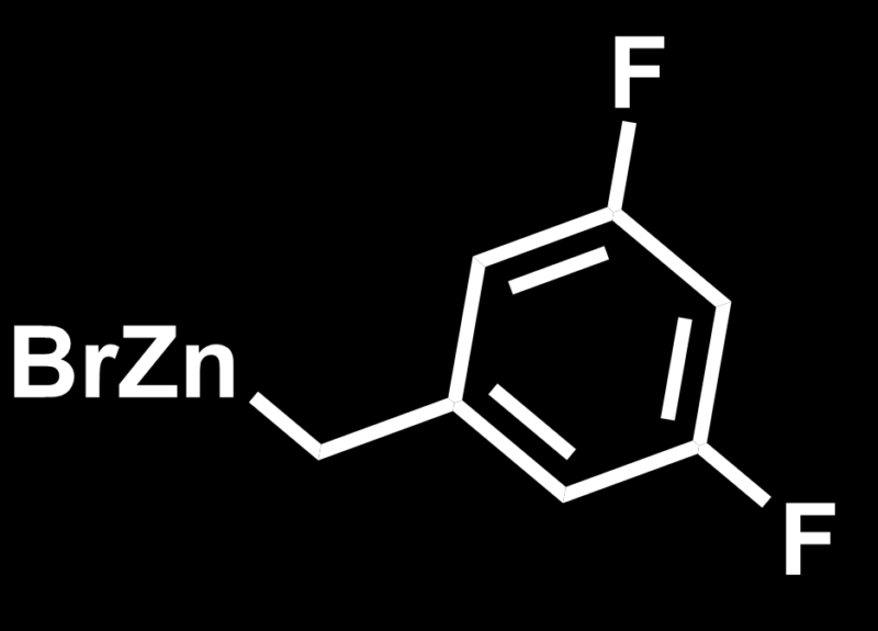 Skeletal structure of exemplary organozinc