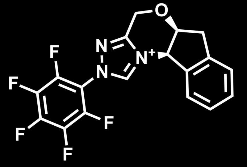 Skeletal structure of Rovis organocatalyst