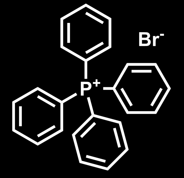 Skeletal structure of quaternary phosphonium phase-transfer catalyst