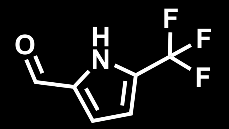 Skeletal structure of exemplary trifluoromethyl building block